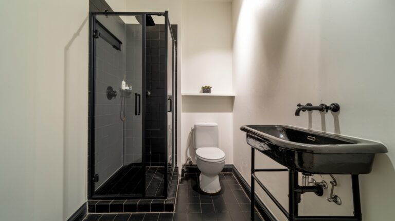 Black Shower Ideas bathroom