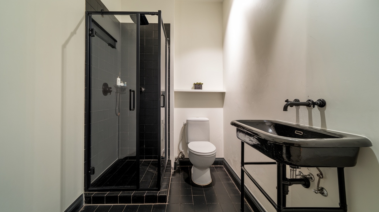 Black Shower Ideas bathroom