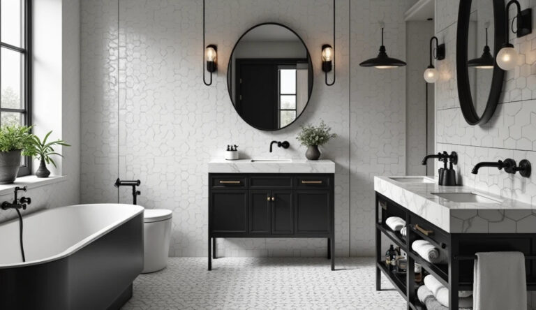 Black and White Bathroom Ideas
