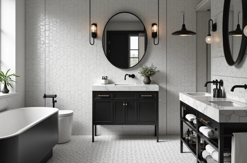 Black and White Bathroom Ideas