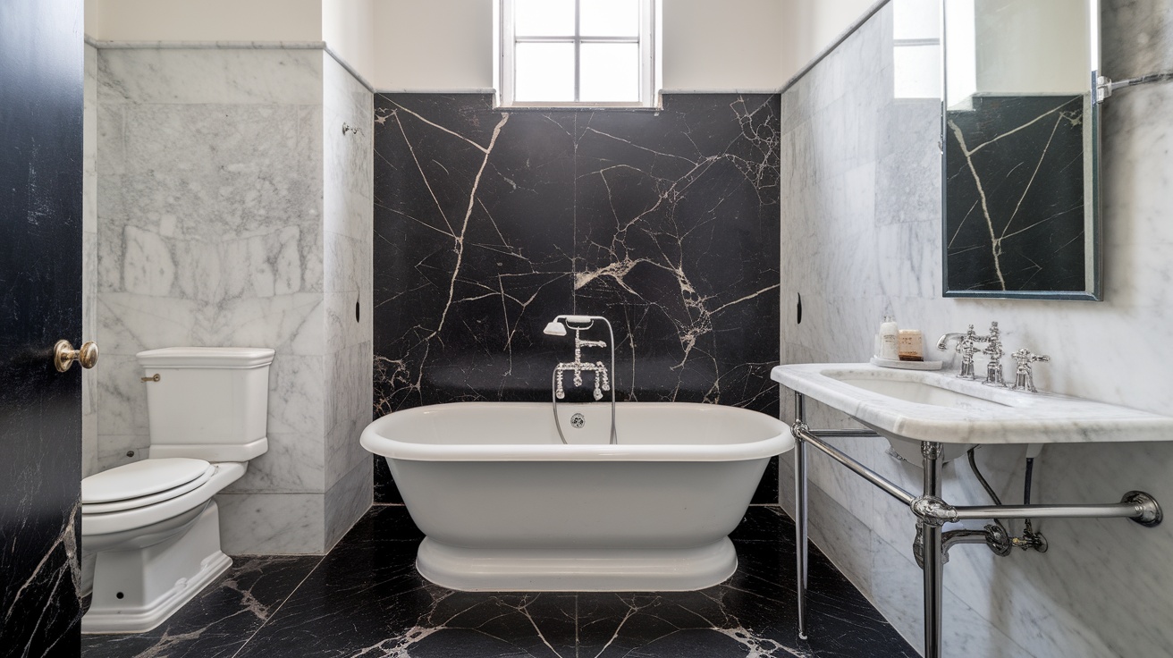Black and White Marble