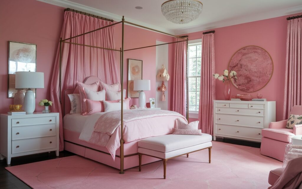 20 Stunning Pink Bedroom Decor