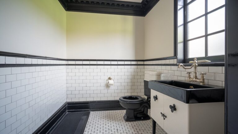 black and white bathroom tile ideas