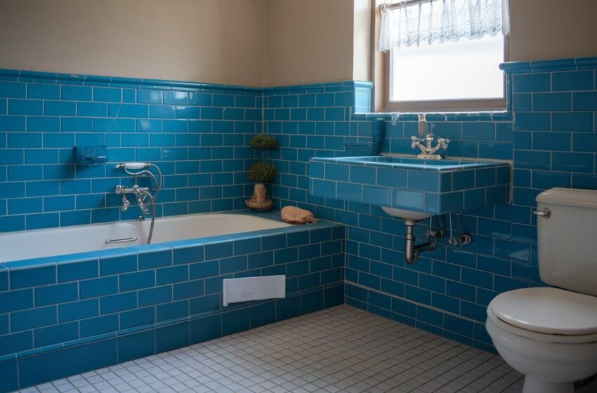 blue tile bathroom ideas