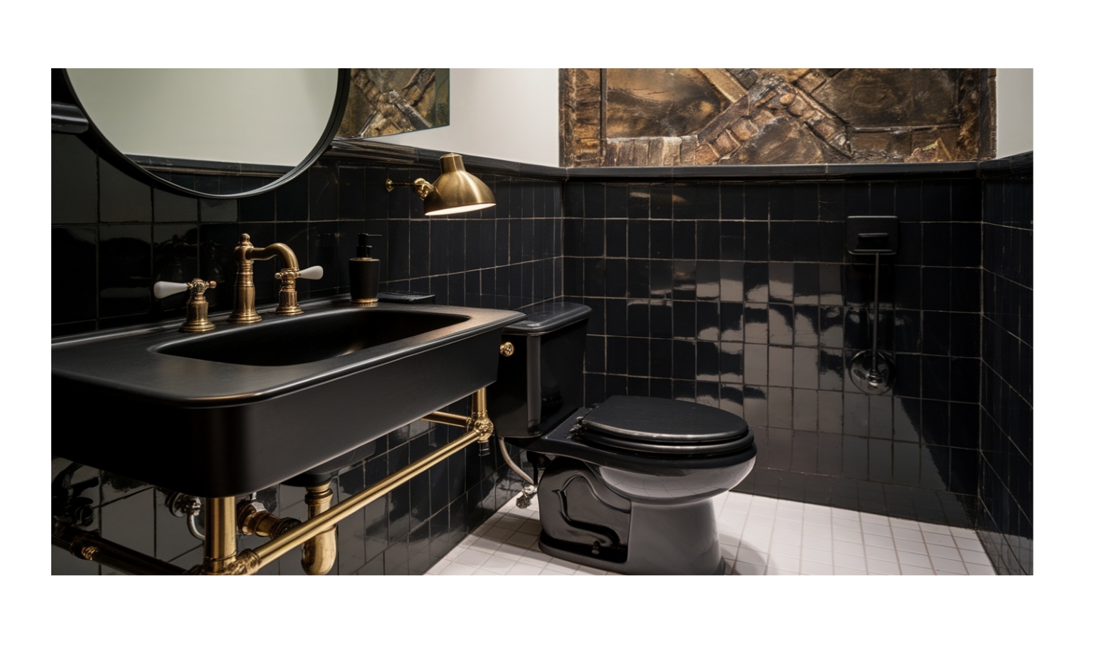 Modern Black Bathroom