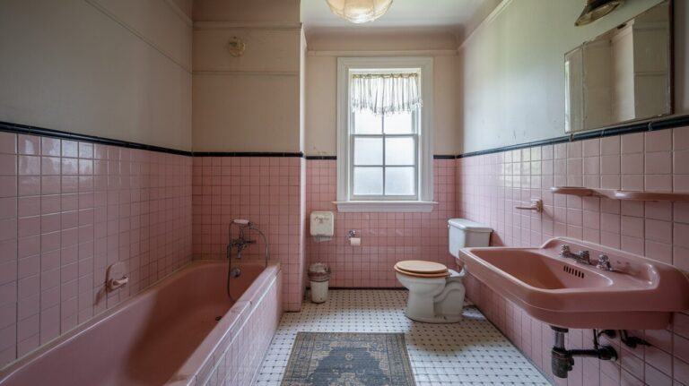 old pink tile bathroom ideas
