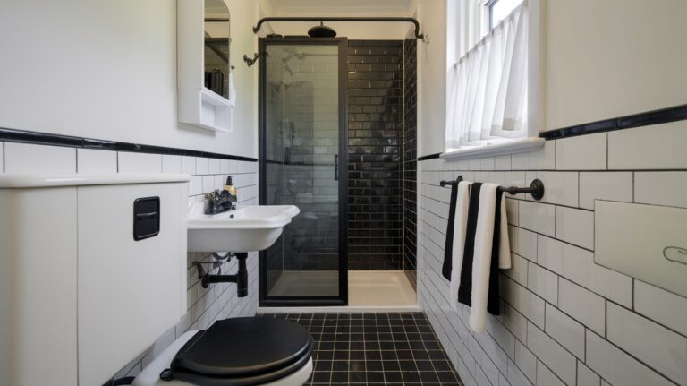 small black and white bathroom ideas