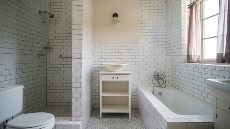 white tile bathroom ideas