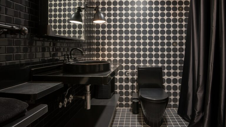 Black-Themed Bathroom
