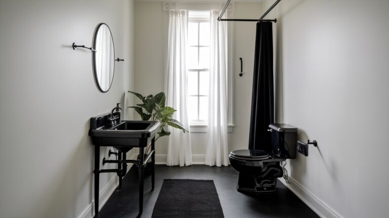 black aesthetic bathroom