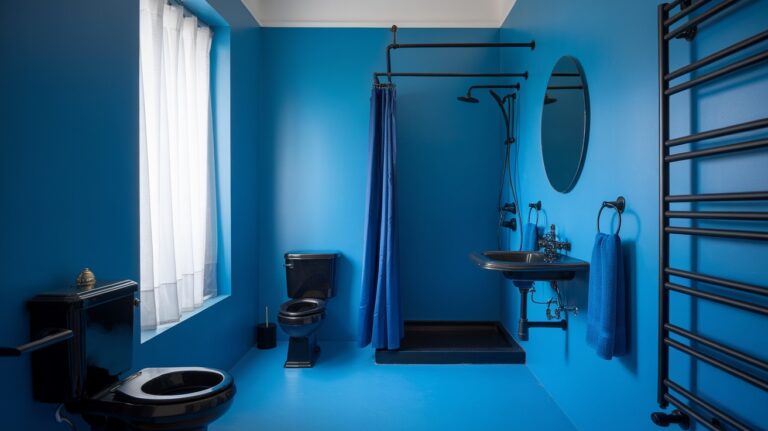 20 Stunning Blue and Black Bathroom Designs for a Bold Makeover