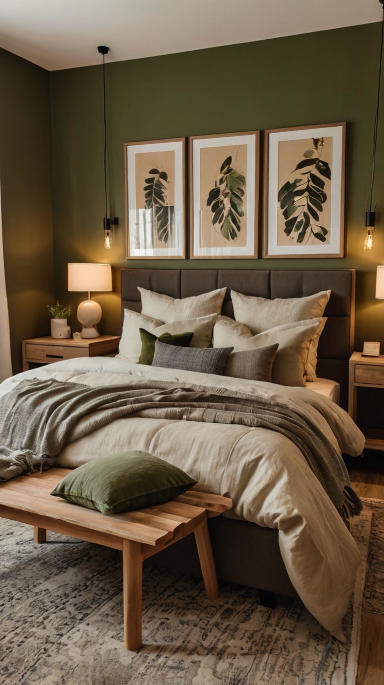 Olive Green Bedroom Ideas: 15 Stylish Ways to Embrace This Earthy Hue