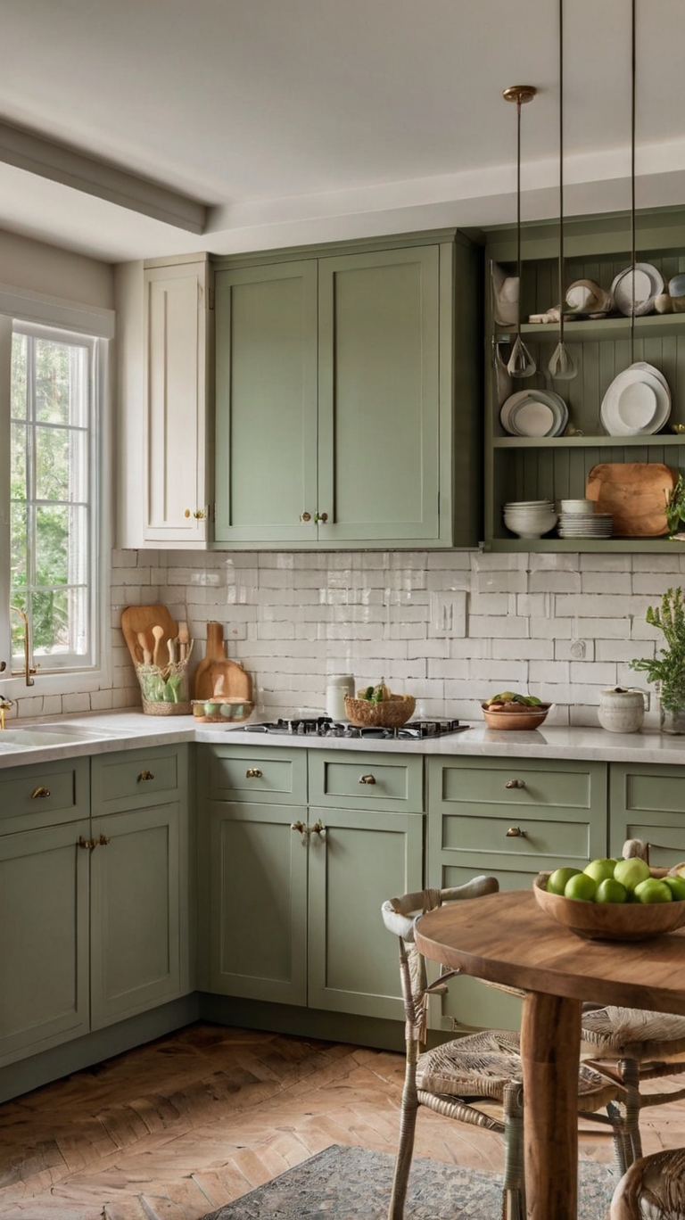 Sage Green Kitchen Cabinet Ideas to Refresh Your Space with Timeless Charm