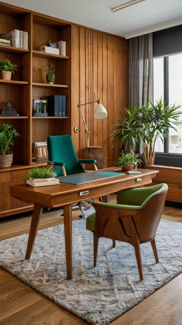 15 Mid-Century Modern Office Design Ideas to Elevate Your Workspace