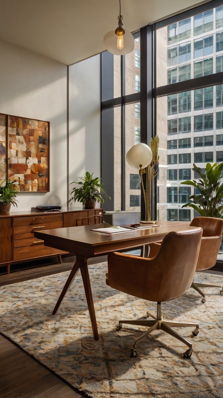 15 Mid-Century Modern Office Design Ideas to Elevate Your Workspace