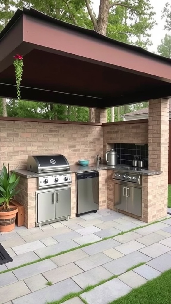 small outdoor kitchen design