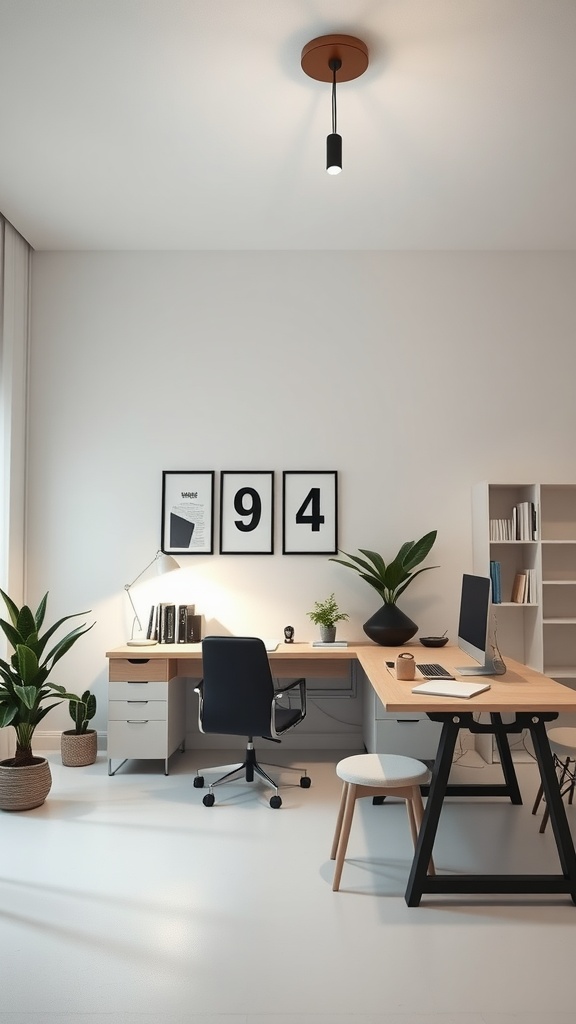 12 Stunning Minimalist Modern Home Office Designs