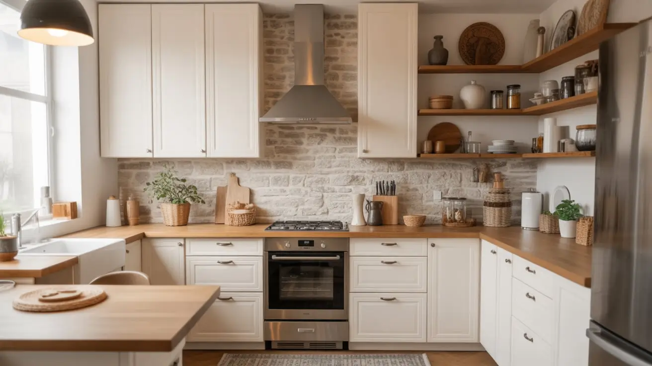 kitchen backsplash with white cabinets