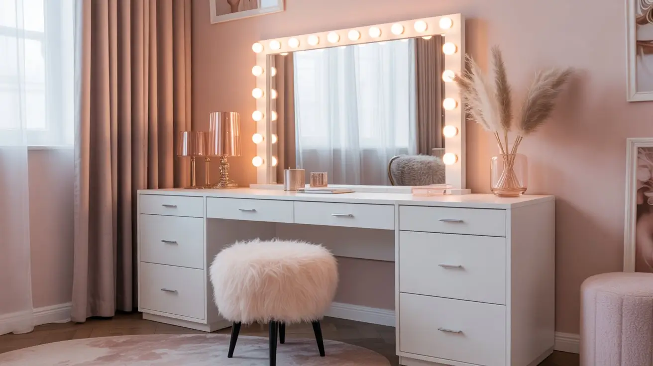 vanity wall ideas bedroom