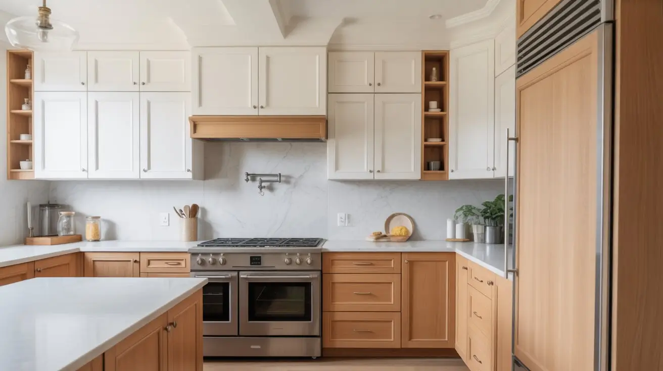 white oak kitchen cabinets