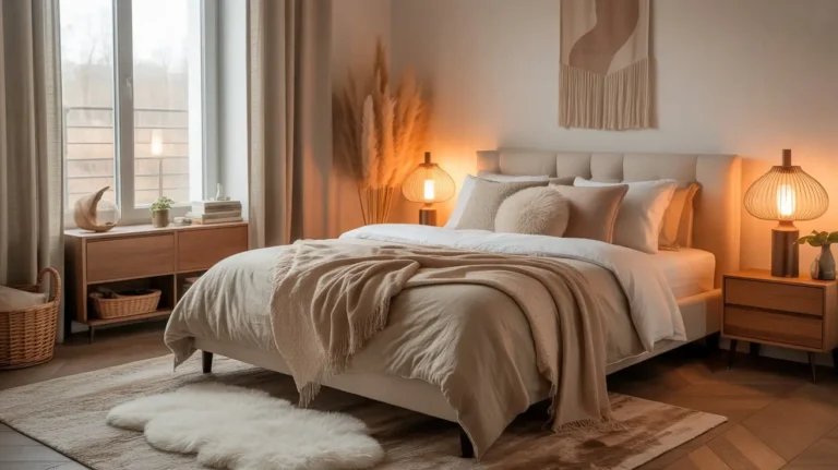 warm bedroom aesthetic