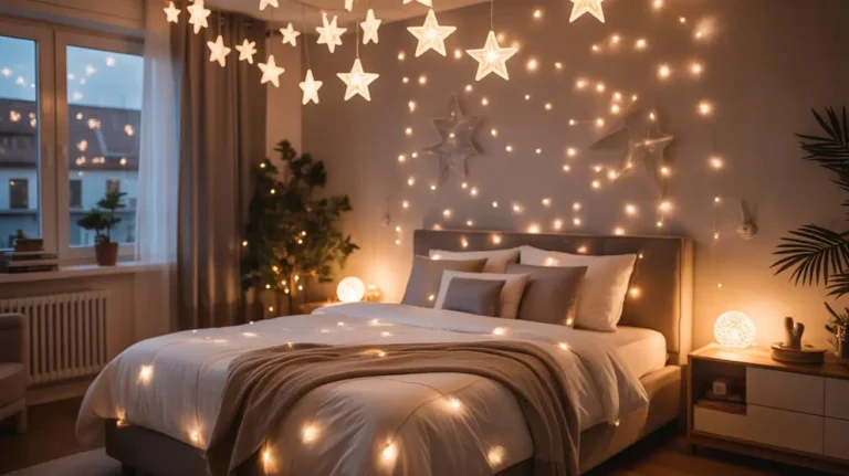 cozy bedroom aesthetic fairy lights
