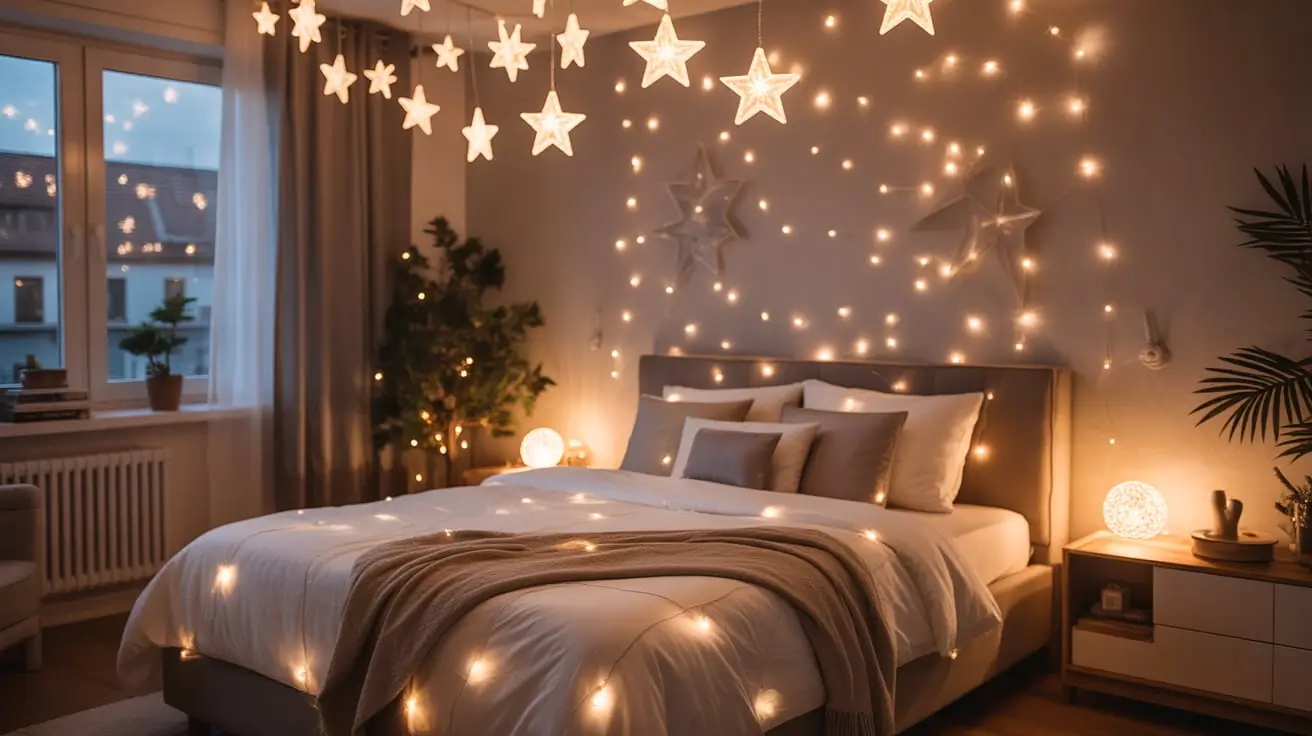 cozy bedroom aesthetic fairy lights
