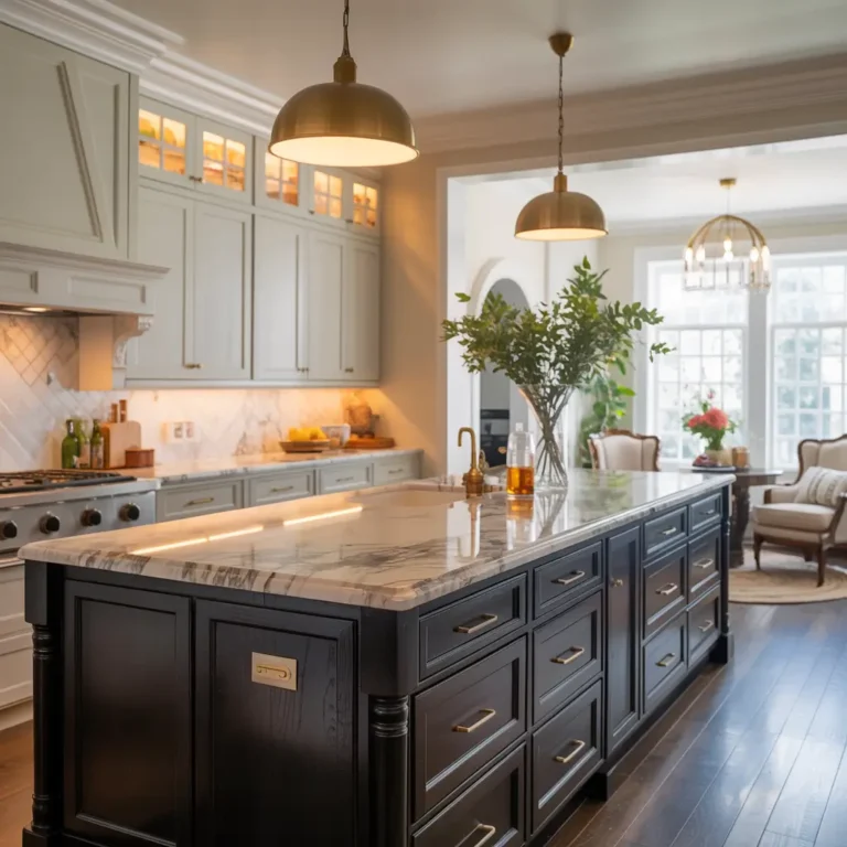 black and white kitchen cabinets