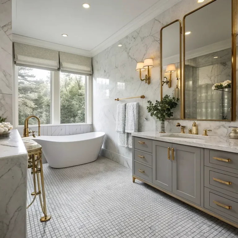 10 Elegant Penny Tile Bathroom Floor Ideas for Cozy Bathrooms