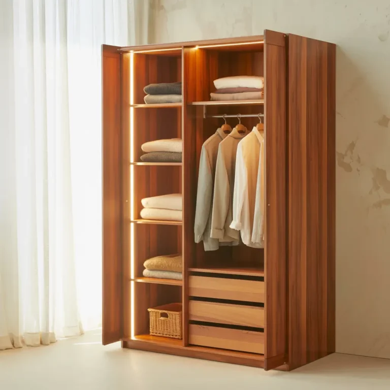 wooden wardrobe design