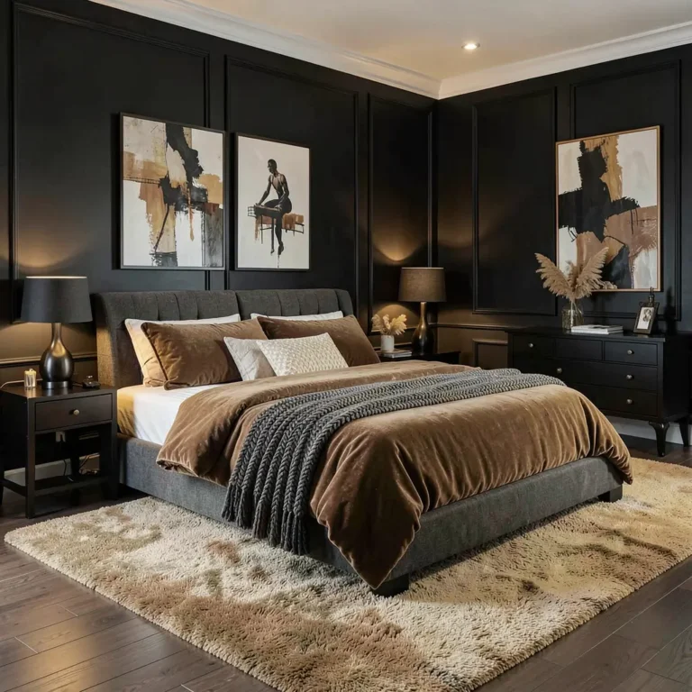 10 Fresh Black and Tan Bedroom Ideas for Cozy Corners