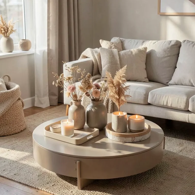 10 Inspiring Circle Coffee Table Decor Ideas for Beautiful Spaces